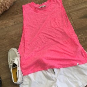 NWOT Abercrombie neon pink top